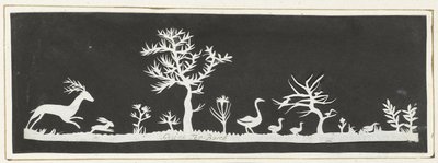 Rij met dieren en planten door Gesina ter Borch