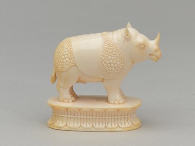 Witte loper, schaakstuk, India, circa 1820 door Geskel Saloman