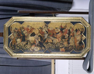 Slagveld met oosterse ridders, ca.1425 door Gherardo Starnina