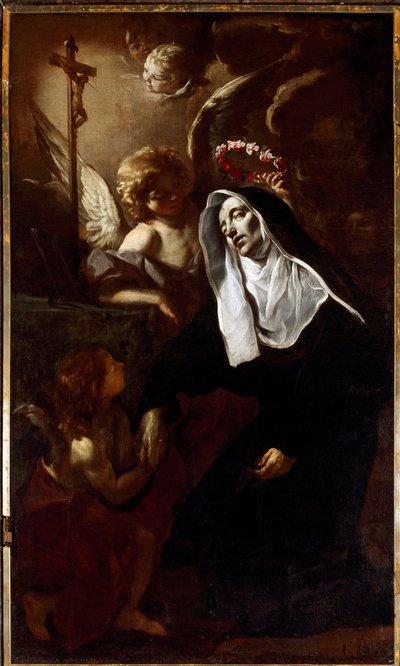 Heilige Rita de Cascia in extase door Giacinto Brandi