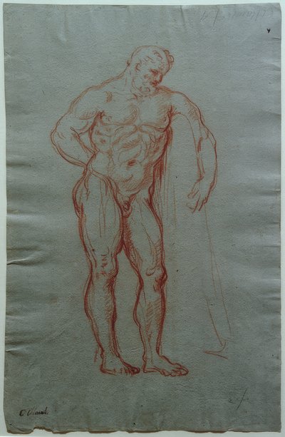 Studie naar de figuur van Hercules Farnese door Giacinto Calandrucci