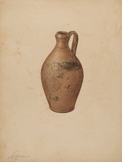 Kruik, c. 1940 door Giacinto Capelli