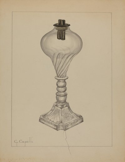 Lamp door Giacinto Capelli