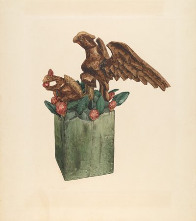 Eekhoorn en adelaar, ca. 1939 door Giacinto Capelli