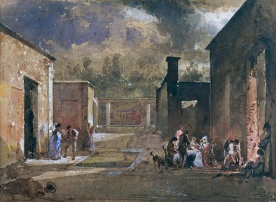 Een Nachtmaal in het Huis van Sallustio in Pompeii door Giacinto Gigante