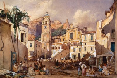 Kathedraal van Amalfi door Giacinto Gigante