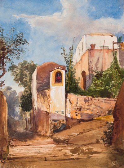 Wegkapel, met toevoegingen door Prins Luigi Maria di Borbone, 13 juni 1853 door Giacinto Gigante