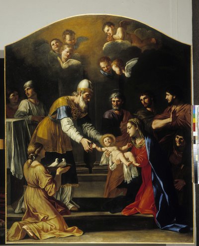 Presentatie in de tempel door Giacinto Gimignani or Gemignano