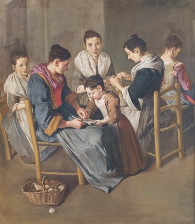 De meisjesschool door Giacomo (1698 1767) Ceruti