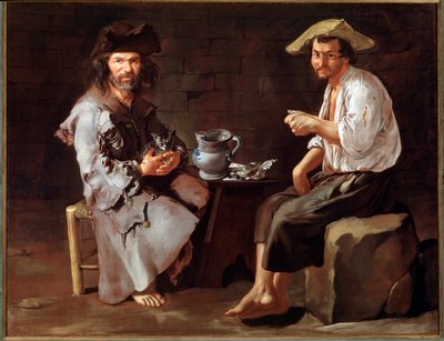 Twee bedelaars door Giacomo Ceruti