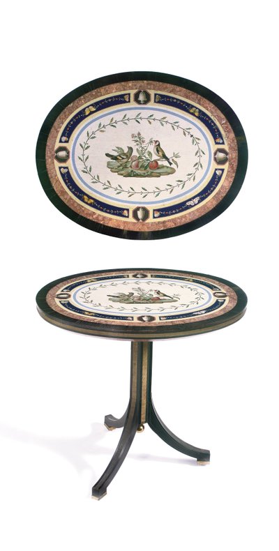 Micromozaïek tafelblad, Rome, late 18e eeuw door Giacomo (attr. to) Raffaelli