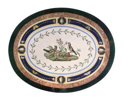 Micromozaïek tafelblad, Rome, eind 18e eeuw door Giacomo (attr. to) Raffaelli