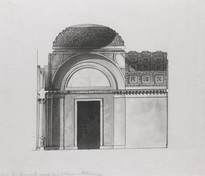 Kabinetontwerp voor de Hertog van Serracapriola in Petersburg door Giacomo Antonio Domenico Quarenghi