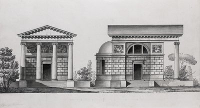 Kerkontwerp voor de familie Tutomlin door Giacomo Antonio Domenico Quarenghi