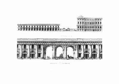 Ontwerp van de Keizerlijke Majesteits Eigen Kabinet Kanselarij in Petersburg, 1802 door Giacomo Antonio Domenico Quarenghi