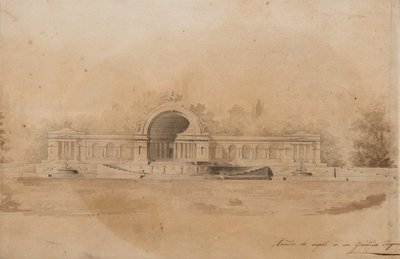 Studie van een arcade voor Tsarskoye Selo door Giacomo Antonio Domenico Quarenghi