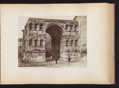 Boog van Janus te Rome, Italië door Giacomo Brogi