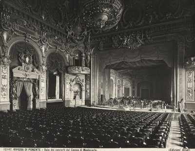 Concertzaal, Montecarlo Casino, Monaco door Giacomo Brogi