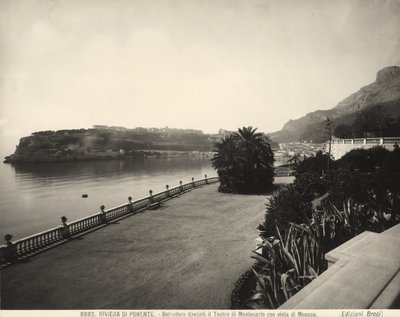 Uitzichtpunt voor het Montecarlo Casino met uitzicht op Monaco door Giacomo Brogi