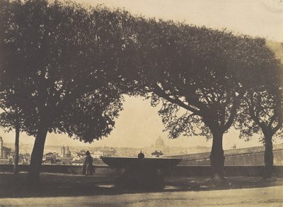 Uitzicht vanaf de Franse Academie bij de Villa Medici door Giacomo Caneva