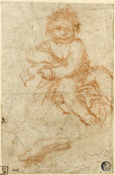 Studie voor Christuskind door Giacomo Cavedone