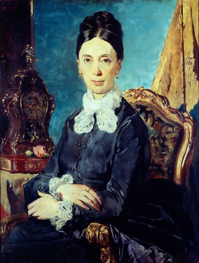 Portret van familielid door Giacomo Favretto