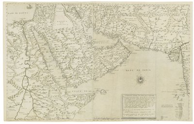 Kaart van India en Zuidoost-Azië; Il Disegno Della Terza Parte Dell