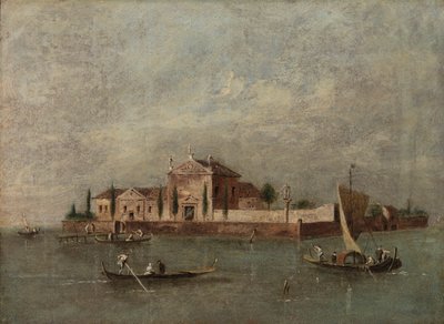 Isola della Beata Vergine del Rosario door Giacomo Guardi