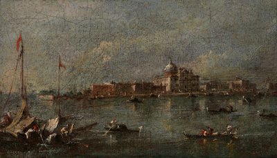 Venetiaanse scène, laat 18e - begin 19e eeuw door Giacomo Guardi