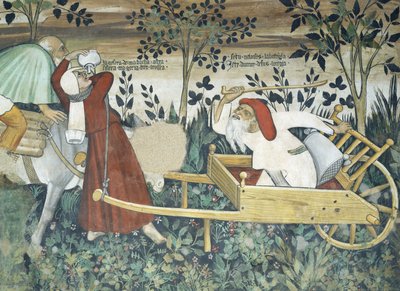 De fontein van het leven (detail) door Giacomo Jaquerio