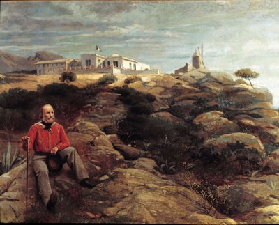 Risorgimento: De Italiaanse patriot Giuseppe Garibaldi op het eiland Caprera door Giacomo Mantegazza