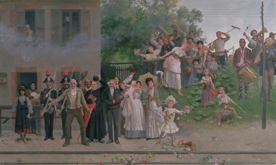 Het heengaan van de koning door Giacomo Mantegazza