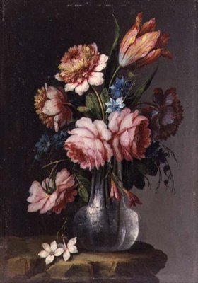 Rozen, tulpen en pioenen door Giacomo Nani