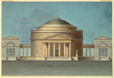 Ontwerp voor een Oratorium (Gedenkkapel) door Giacomo Quarenghi