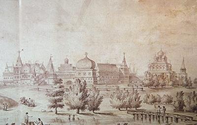 Het Paleis in Kolomenskoye door Giacomo Quarenghi