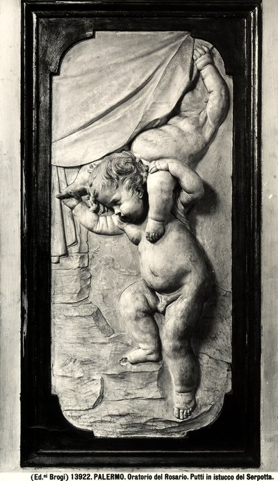 Twee Putti door Giacomo Serpotta