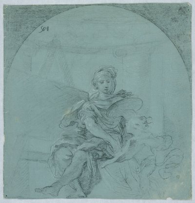 Ontwerp voor Allegorie van het Schilderen door Giacomo Zampa