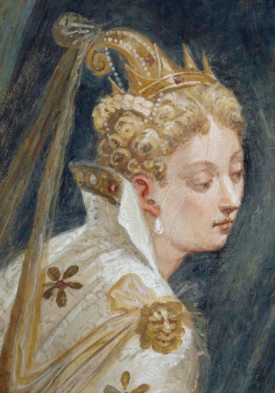 Het gezicht van Sophonisba (detail) door Giambattista Zelotti