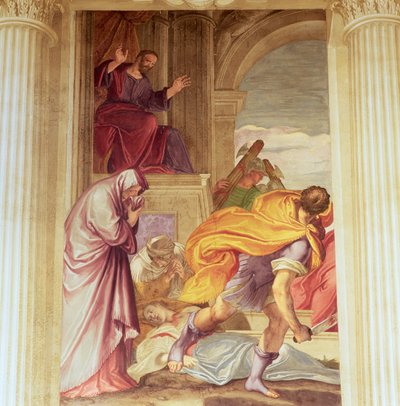 Moord op de Maagd door Giambattista (1526 78) Zelotti