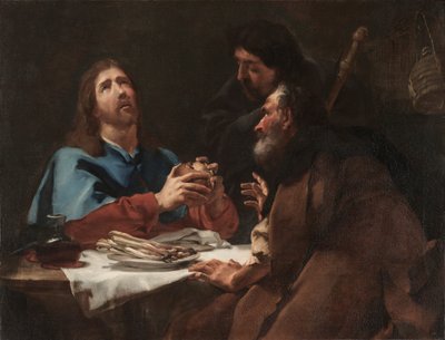 De Emmaüsgangers, ca. 1720 (olieverf op doek) door Giambattista Piazzetta