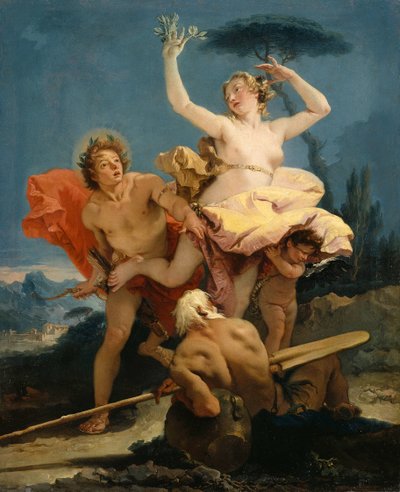 Apollo en Daphne, 1743-1745 door Giambattista Tiepolo