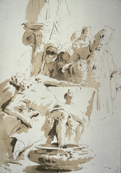 Fantasie over de Dood van Seneca door Giambattista Tiepolo