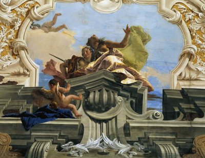 Gerechtigheid laat Harmonie triomferen, ca. 1746 door Giambattista Tiepolo