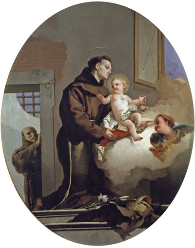 Sint Antonius van Padua met het Kind Jezus, 1767-1769 door Giambattista Tiepolo