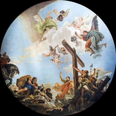 De ontdekking van het ware kruis, ca. 1745 door Giambattista Tiepolo