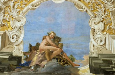 Tijd ontvoert Schoonheid Pluto ontvoert Persephone, ca. 1746 door Giambattista Tiepolo