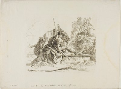 Twee soldaten en twee vrouwen, uit 
