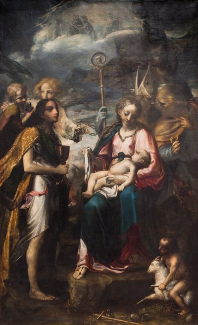 De Maagd en het Kind en het Mysterie van de Passie door Giambattista Tinti