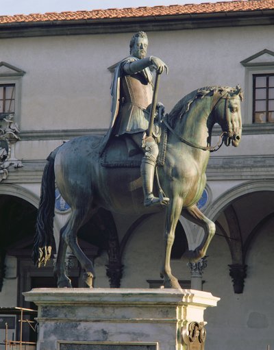 Ruiterstandbeeld van Groothertog Ferdinand I (detail) door Giambologna