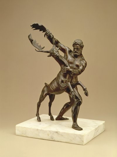 Hercules en het Arcadische Hert door Giambologna